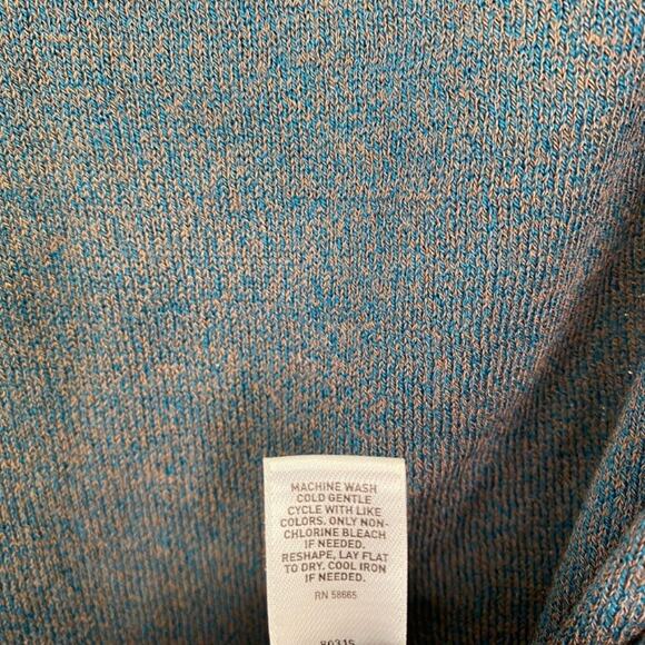 Trouve Blue Brown Oversized Cowl Neck Long Sleeve‎ Sweater Women's Size 1 - Picture 7 of 8